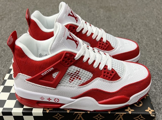 Women Air Jordan 4 Cement Iv Red